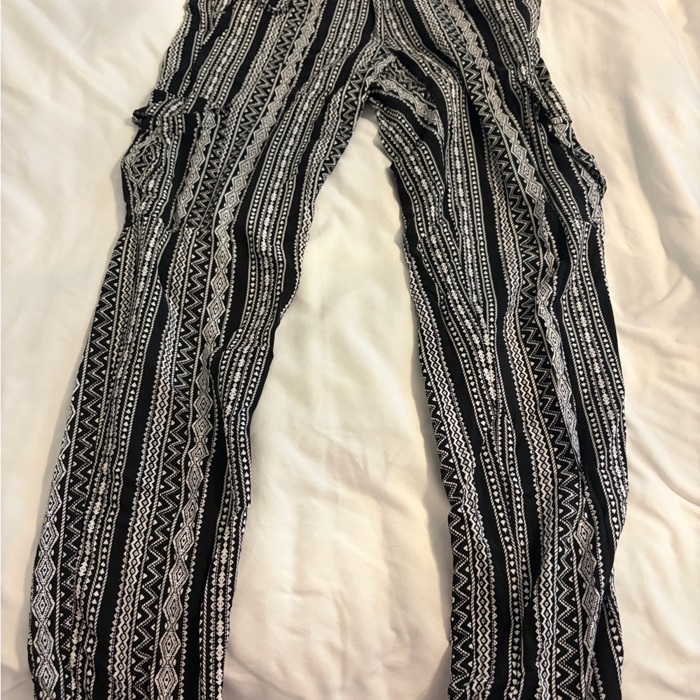 Hippie‎ Rose Monochrome Patterned Apparel boho pants small